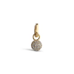 Disco Ball Charm Gold