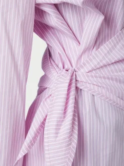 Dita Scarf Stripe Shirt Light Pink
