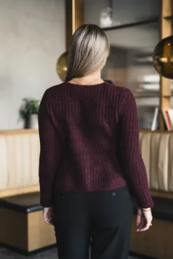 Dolly LS Knit Cardigan Port Royale