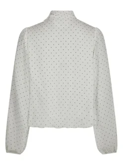 Dorellie Dot Blouse Offwhite
