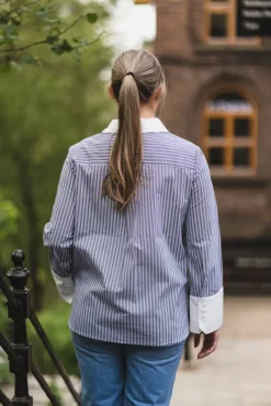 Dranila Stripe Shirt Brown