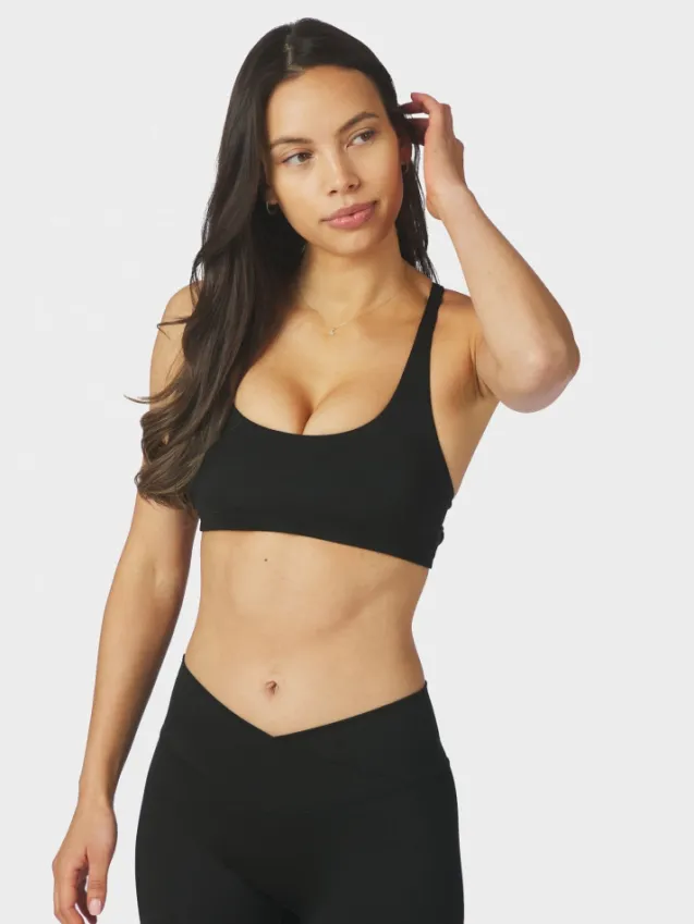 Ea String Top Black
