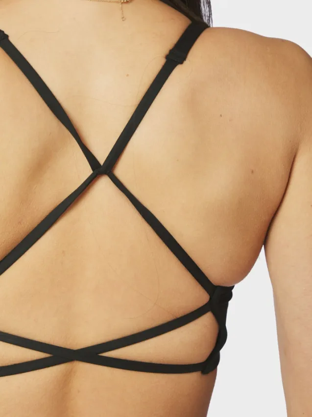 Ea String Top Black