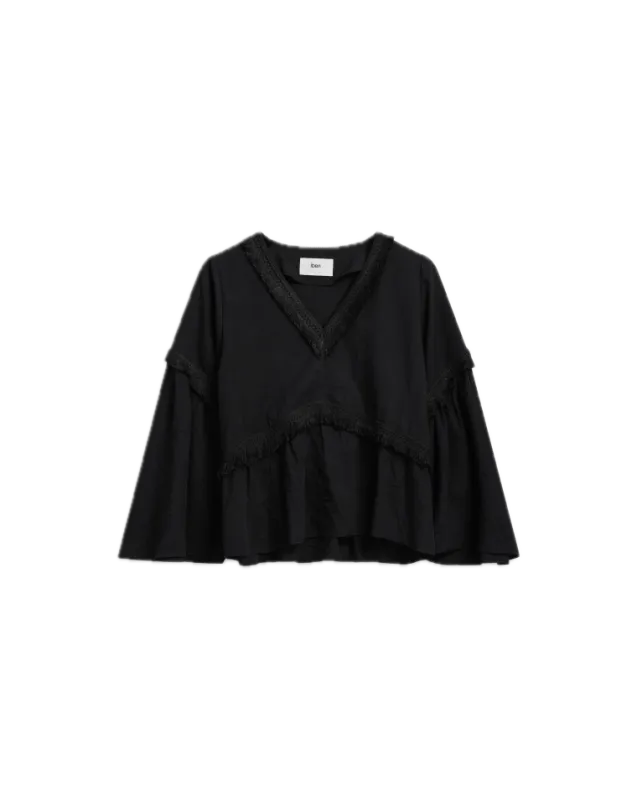 Eden Blouse Linen Black