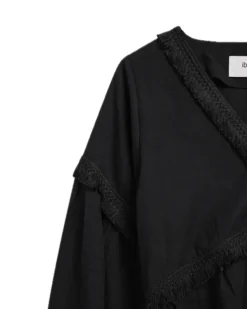 Eden Blouse Linen Black