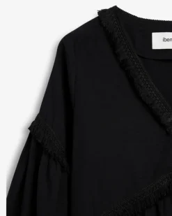 Eden Dress Linen Black