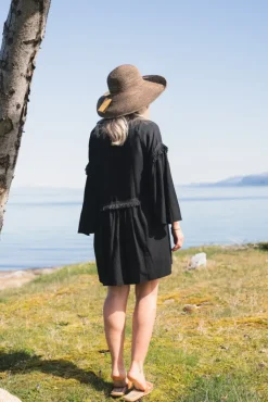 Eden Dress Linen Black