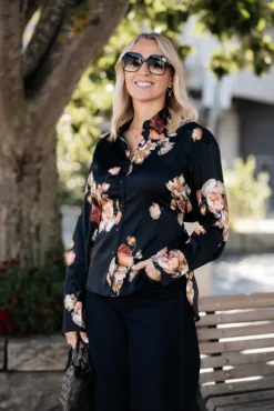 Edie Shirt Poppy Bouquet