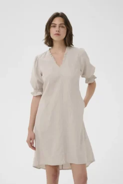 Edith Rigitta Dress Ecru