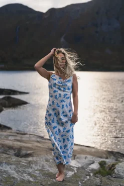 Eila Print Dress Ecru Mix