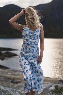 Eila Print Dress Ecru Mix