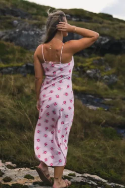 Eila Print Dress Light Pink Mix
