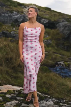 Eila Print Dress Light Pink Mix