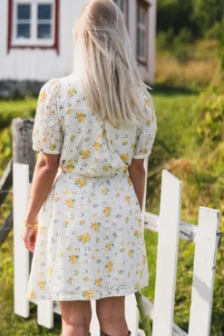 Eivor 2/4 Shirt Dress M Yellow Flower
