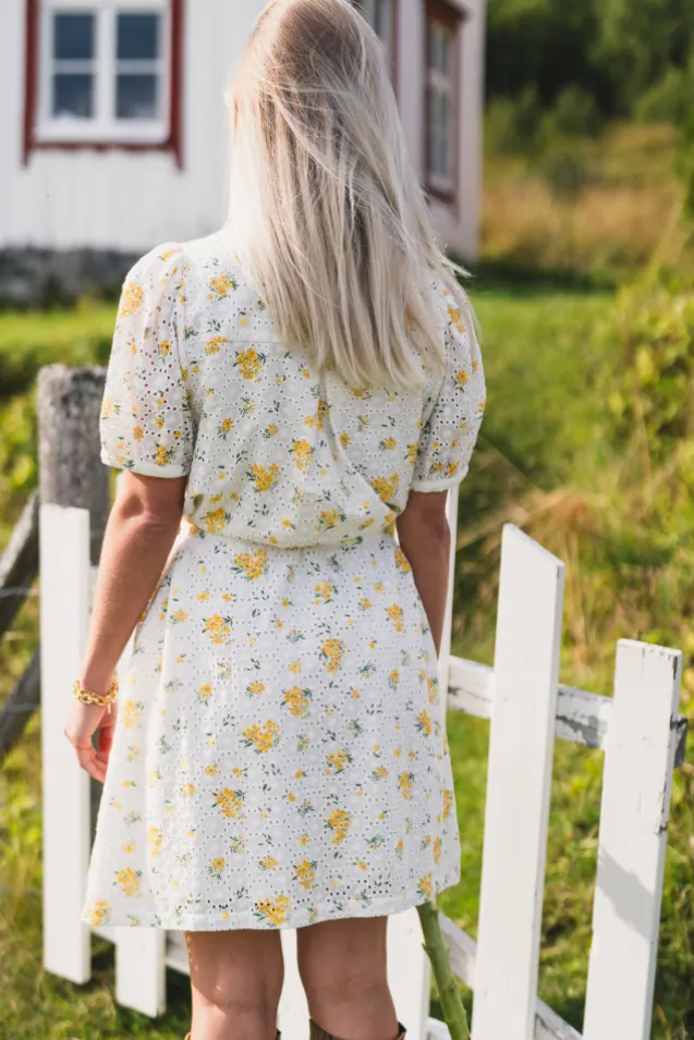 Eivor 2/4 Shirt Dress M Yellow Flower