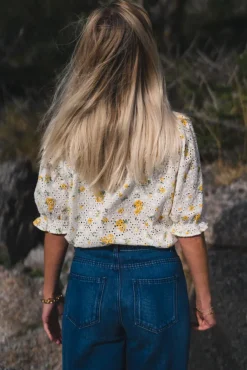 Eivor 2/4 Shirt M Yellow Flower