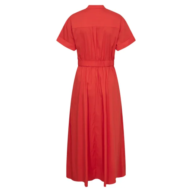 Elara Wrap SS Dress Flame