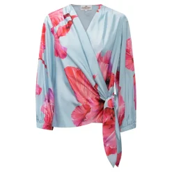 Elena Blouse Fuchsia Maxi Flower
