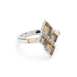 Eleven Signature Ring Silver Citrine