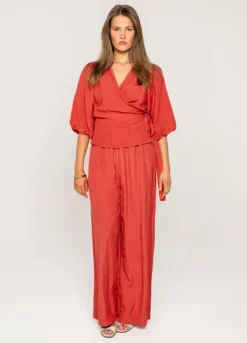 Elida Pant Candid Apple Linen