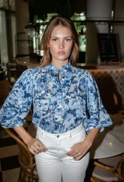 Ella Blouse Bleu De France