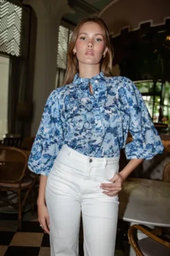 Ella Blouse Bleu De France