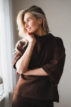 Elle Top Cocoa Brown