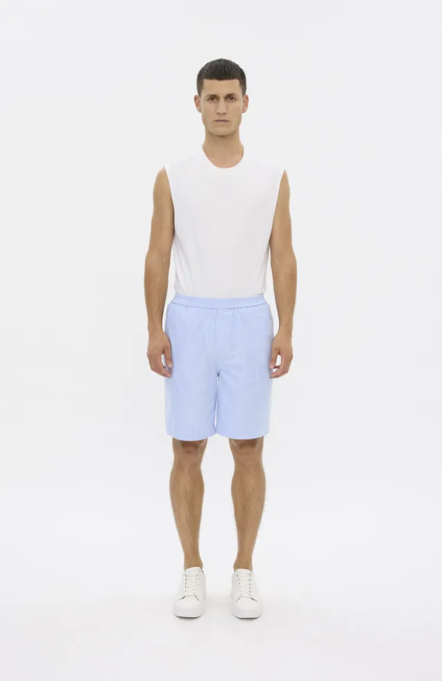 Elliot Shorts Sky Blue Stripe