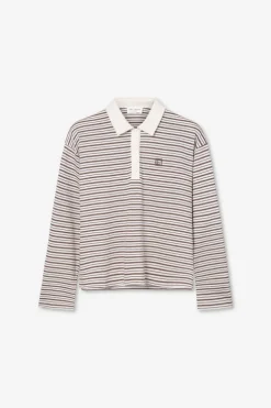 Elmer Polo Shirt Brown Stripe