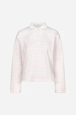 Elmer Polo Shirt Light Pink Stripe