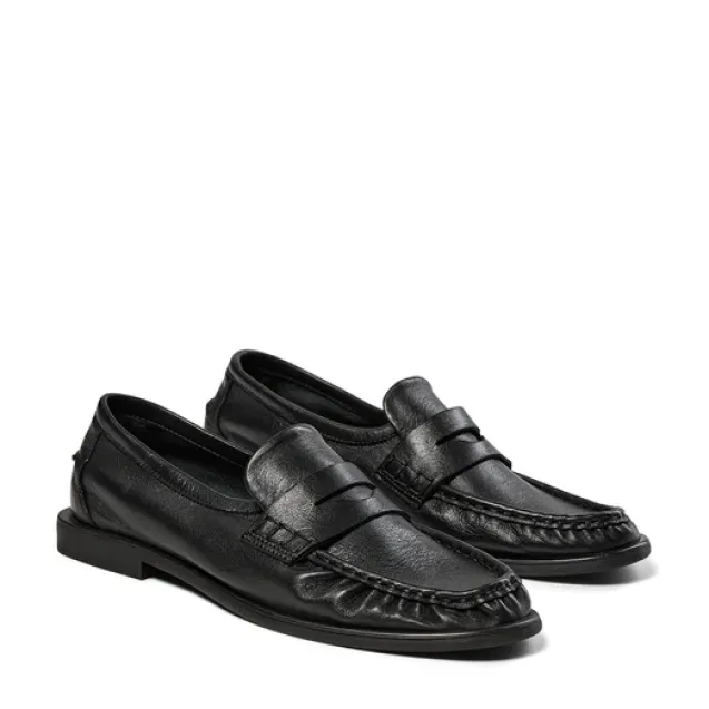 Elmira Leather Black