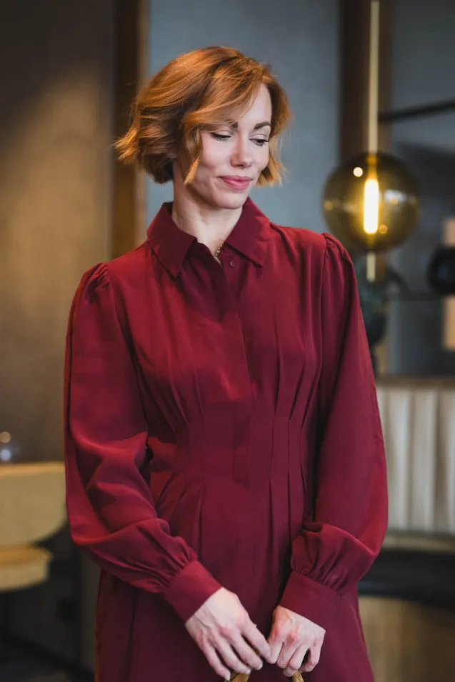 Elsa Asana Dress Syrah