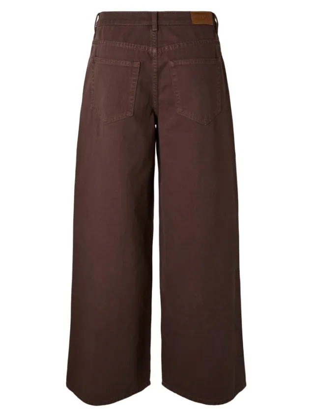 Elsie MW Wide Jeans Coffee Bean