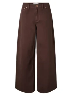 Elsie MW Wide Jeans Coffee Bean
