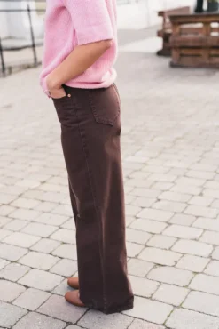 Elsie MW Wide Jeans Coffee Bean