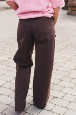 Elsie MW Wide Jeans Coffee Bean