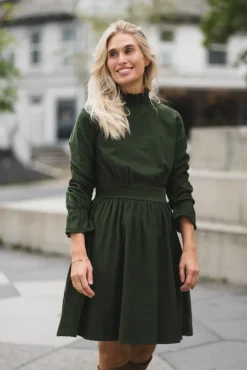 Embrace Dress Moss Green