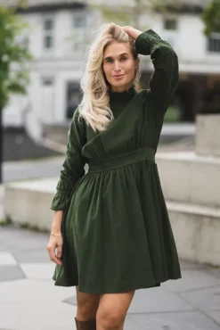 Embrace Dress Moss Green