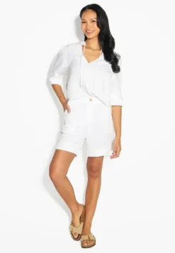 Emilie Shorts White Alyssum