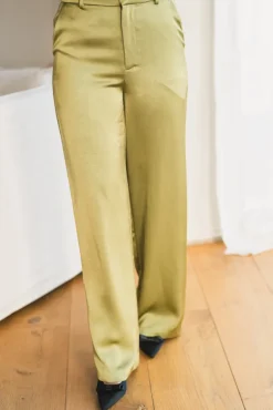 Emmett Heavy Sateen Pants Sage Green