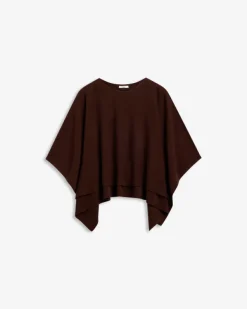 Enzo Merino Poncho Cocoa Brown