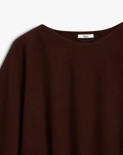 Enzo Merino Poncho Cocoa Brown