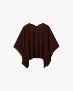 Enzo Merino Poncho Cocoa Brown