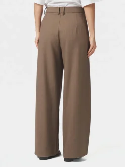 Essiall Pinstripe Pants Taupe