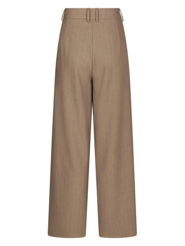 Essiall Pinstripe Pants Taupe