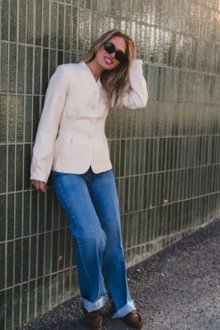 Esteriane Blazer Oatmeal Melange