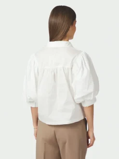 Etta Poplin Shirt White