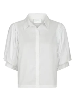 Etta Poplin Shirt White