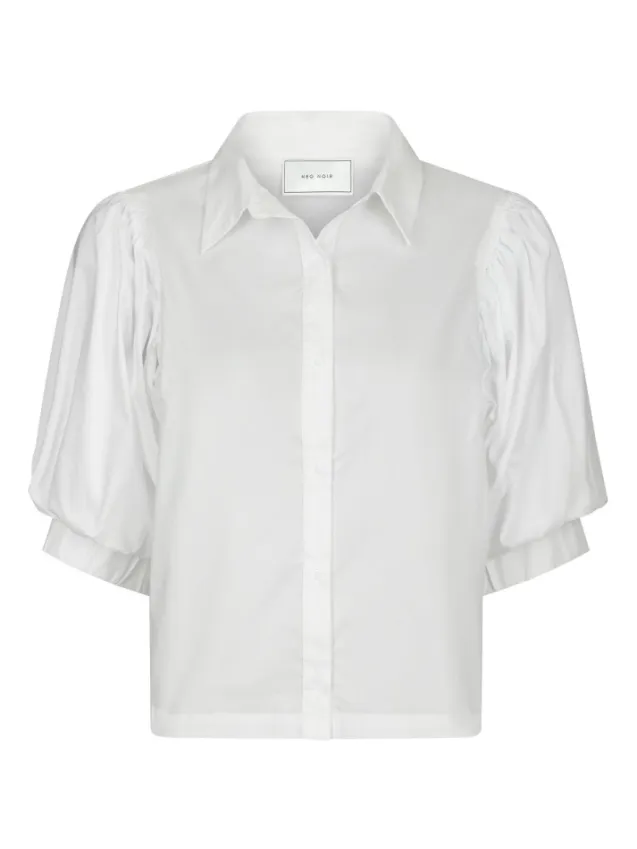 Etta Poplin Shirt White