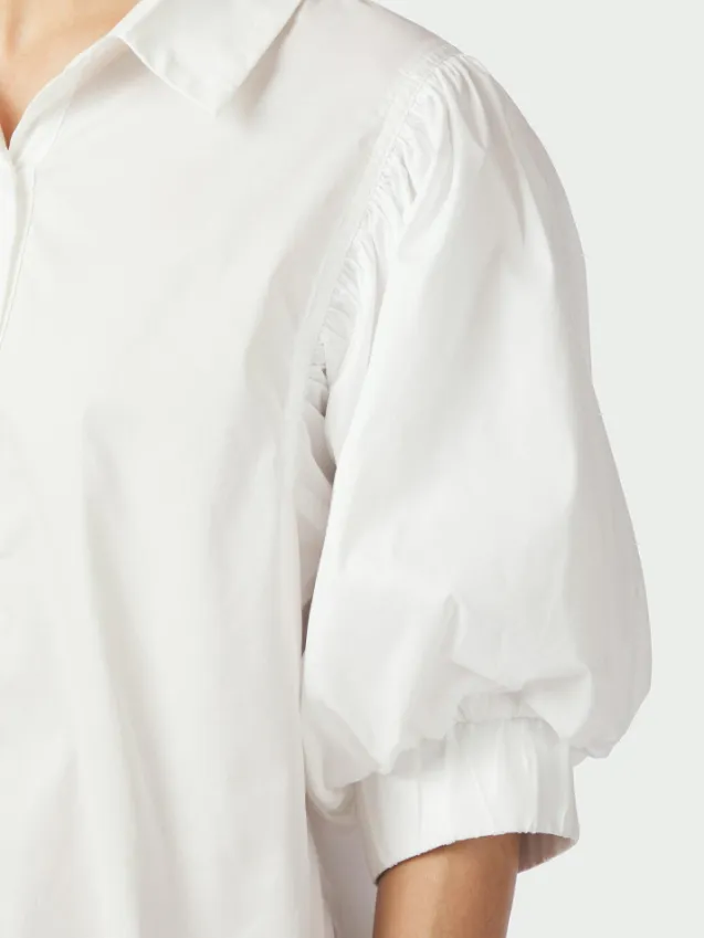 Etta Poplin Shirt White